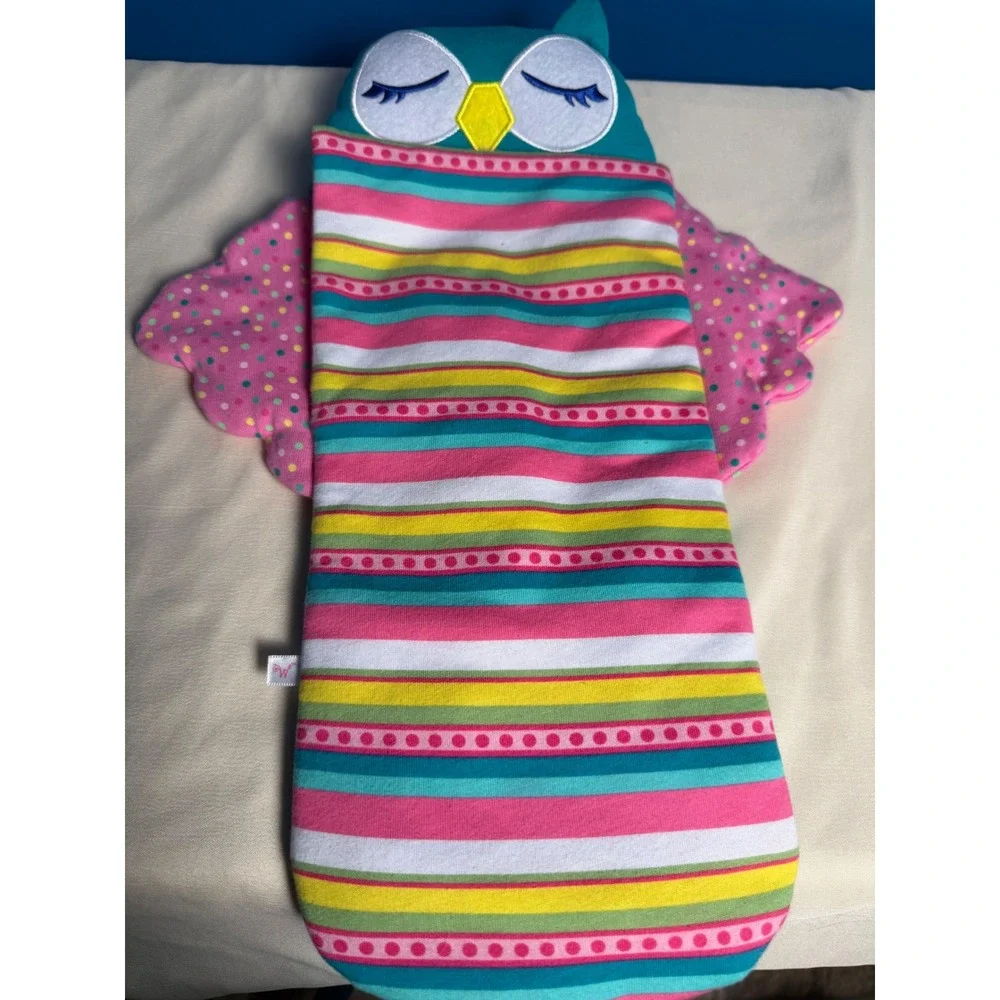 American Girl WellieWishers Owl Sleeping Bag Multi Color Striped Doll Accessory